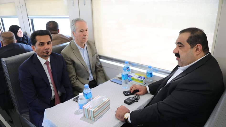السامرائي يشارك وزير النقل رحلة قطار بغداد سامراء