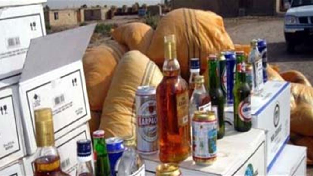 مصادرة طنين ونصف من المشروبات الكحولية المستوردة في كركوك