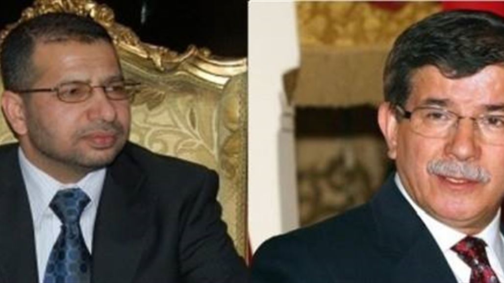 الجبوري يؤكد لأوغلو حرص العراق على تعزيز العلاقات مع تركيا