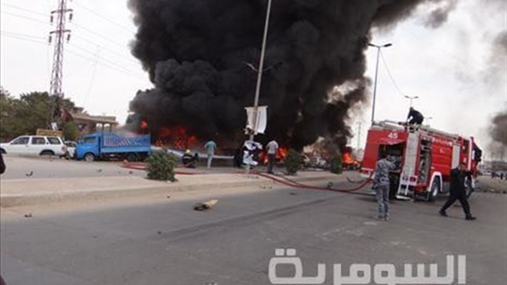 اصابة ثمانية اشخاص بتفجير استهدف دورية امنية غرب بغداد