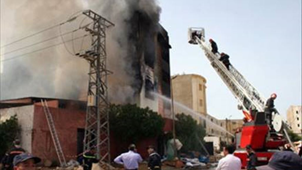 حريق يأتي على الطابق السادس بمستشفى ابن سينا التعليمي غربي الموصل