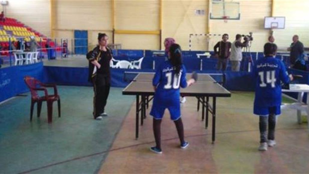 فتيات كركوك يتأهلن إلى نهائي بطولة العراق المدرسية بكرة الطاولة