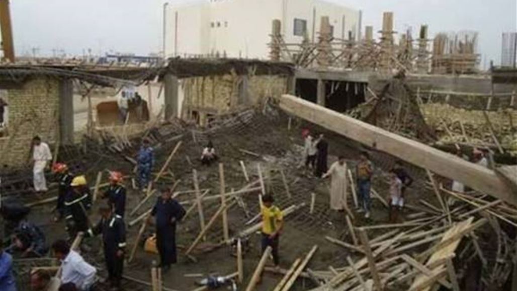 مصرع عاملين وإصابة آخرين بانهيار سقف قاعة قيد الإنشاء في الناصرية