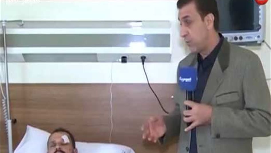 بالفيديو: بعد استشهاد علي ريسان... إصابة مصور السومرية خليل اسماعيل