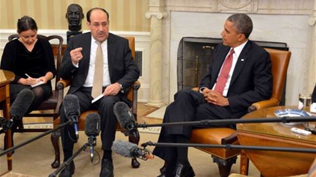 المالكي يطلب من اوباما دراسة قصف جوي لمواقع المسلحين