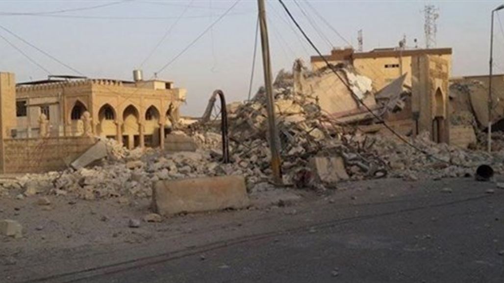 تفجير جامع النبي شيت وسط الموصل
