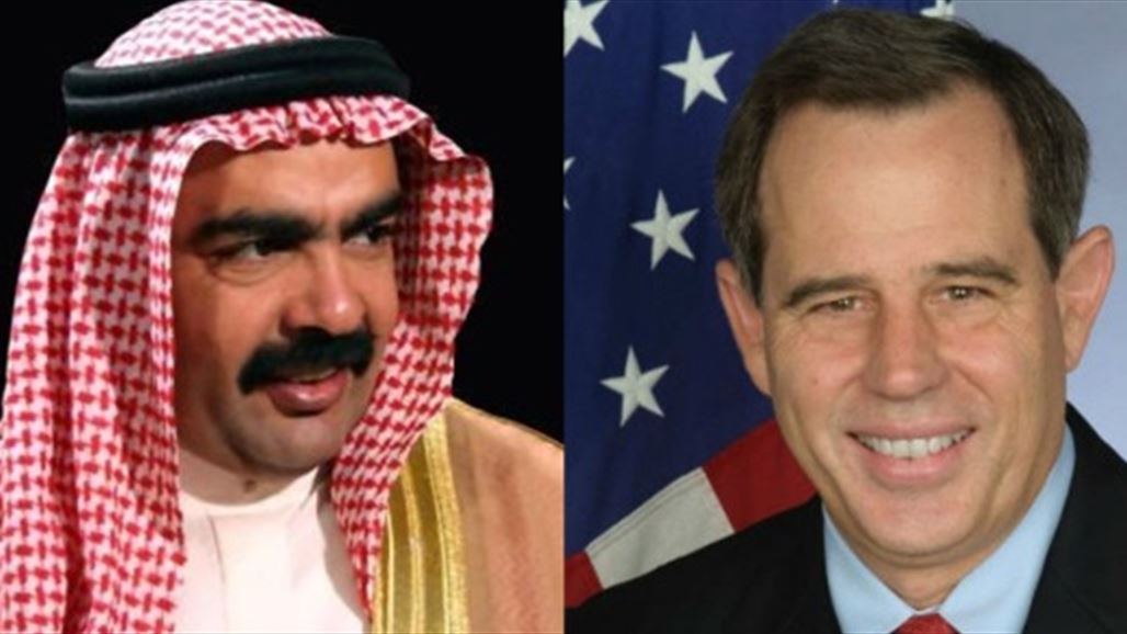 أبو ريشة يبحث مع السفير الأميركي دعم واشنطن للقوات الأمنية والعشائر في الأنبار