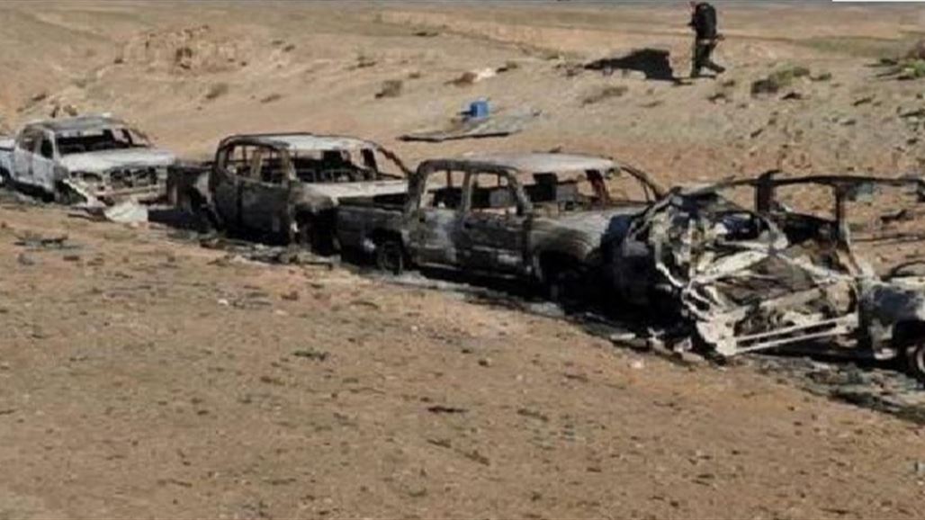 طيران الجيش يحرق عجلتين لـ"داعش" ويقتل من فيهما جنوب تكريت