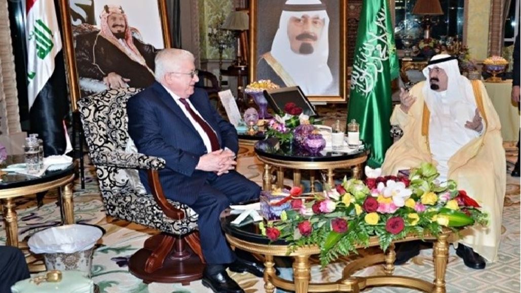 معصوم يدعو من السعودية إلى تنسيق ثنائي عالٍ لمكافحة "الارهاب"