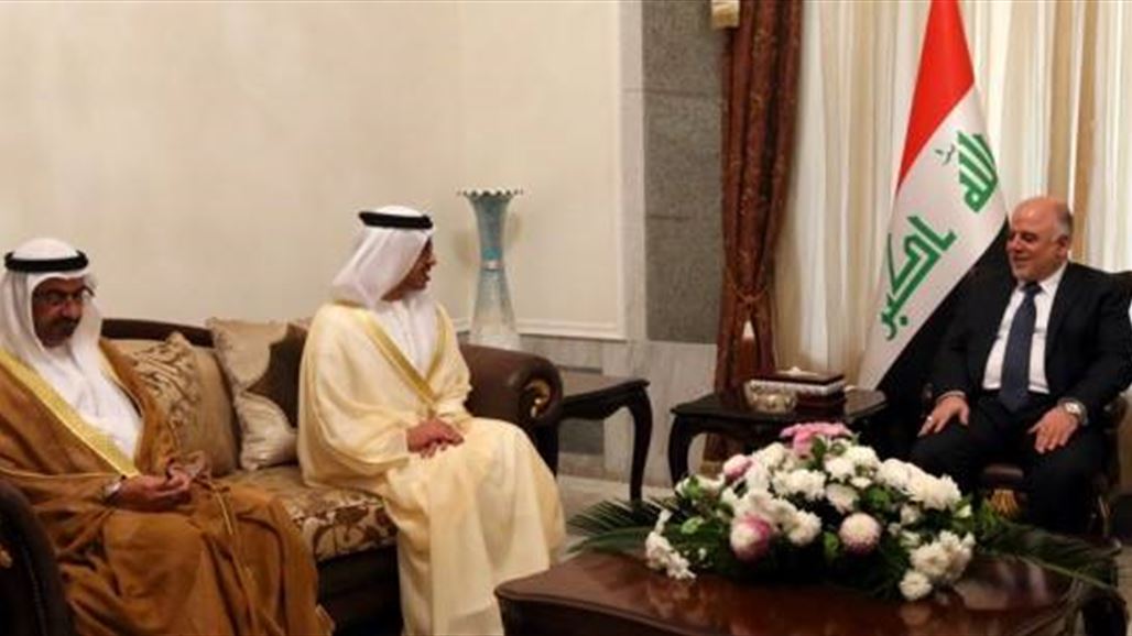العبادي يستقبل وزير الخارجية الاماراتي ويبحث معه العلاقات بين البلدين
