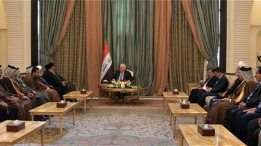 معصوم لشيوخ عشائر العراق: ليس امامنا إلا أن نتحد لدحر المخاطر