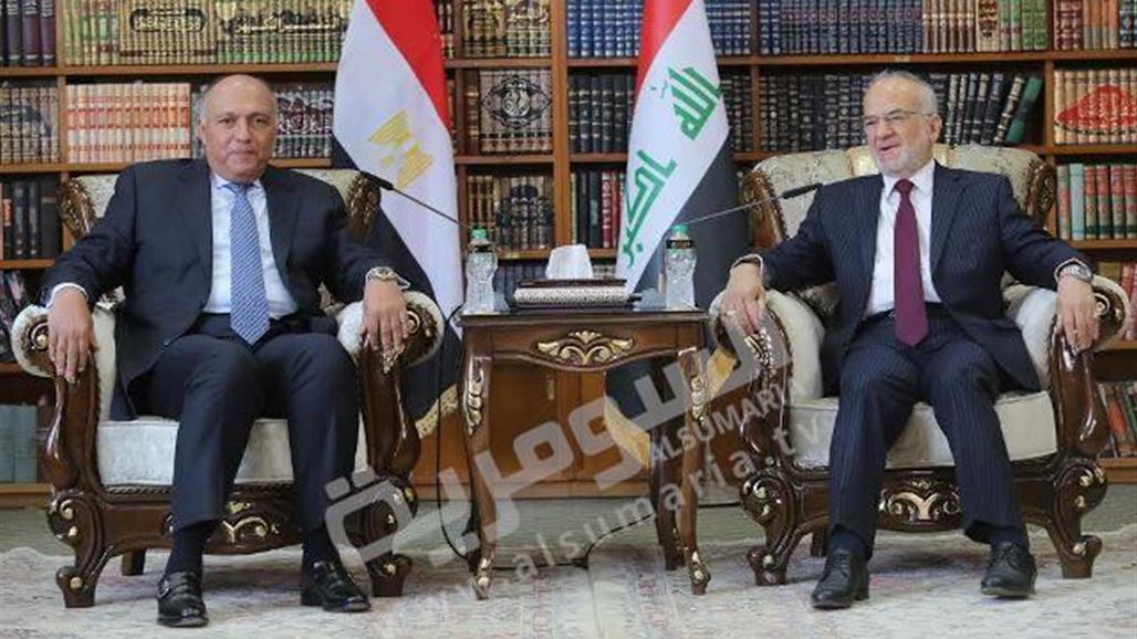 وزير الخارجية المصري من بغداد: ندين كافة اشكال الارهاب وغيره من المليشيات المتطرفة