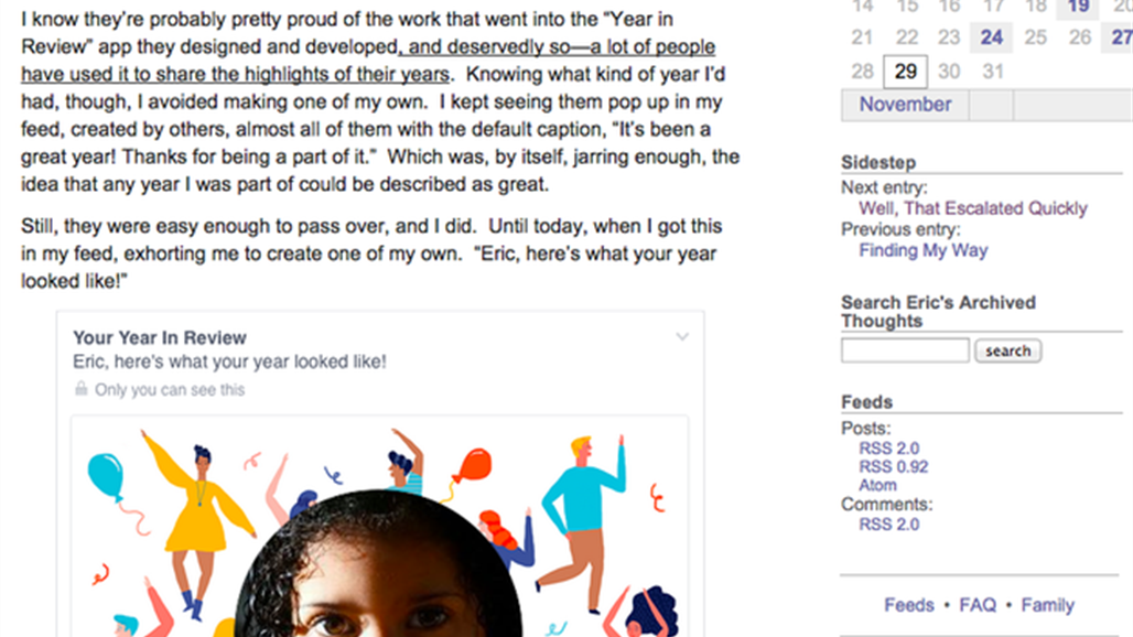 فيسبوك يعتذر عن ميزة نظرة سريعة إلى عامك