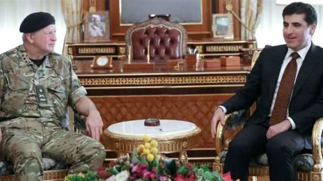 البارزاني يدعو بريطانيا لمواصلة مساعداتها لإقليم كردستان