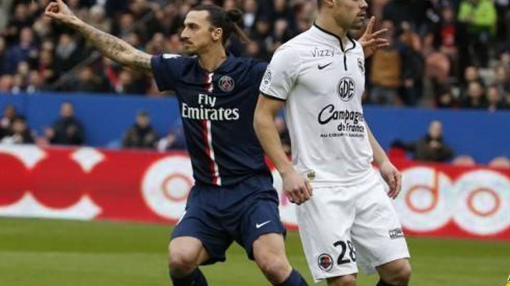 باريس سان جيرمان يضيع فوزا مؤكدا على كان بتعادلهما في الدوري الفرنسي