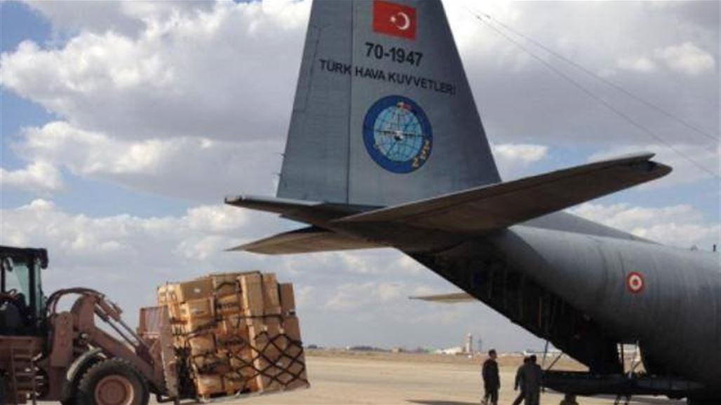 تركيا ترسل طائرتي مساعدات عسكرية الى العراق