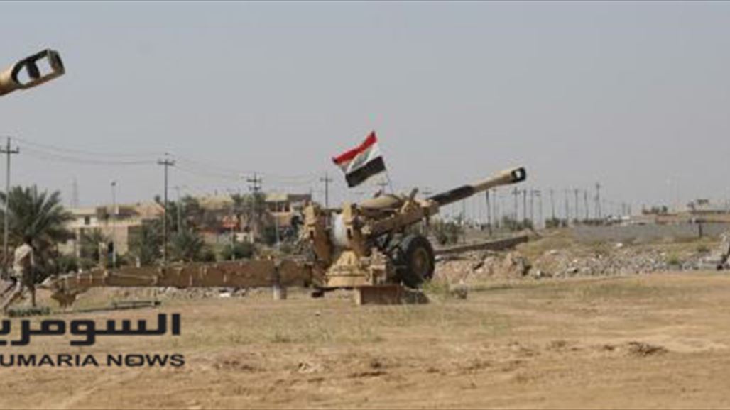 بالصور.. فوهات المدافع العراقية موجهة الى معاقل "داعش" في تكريت