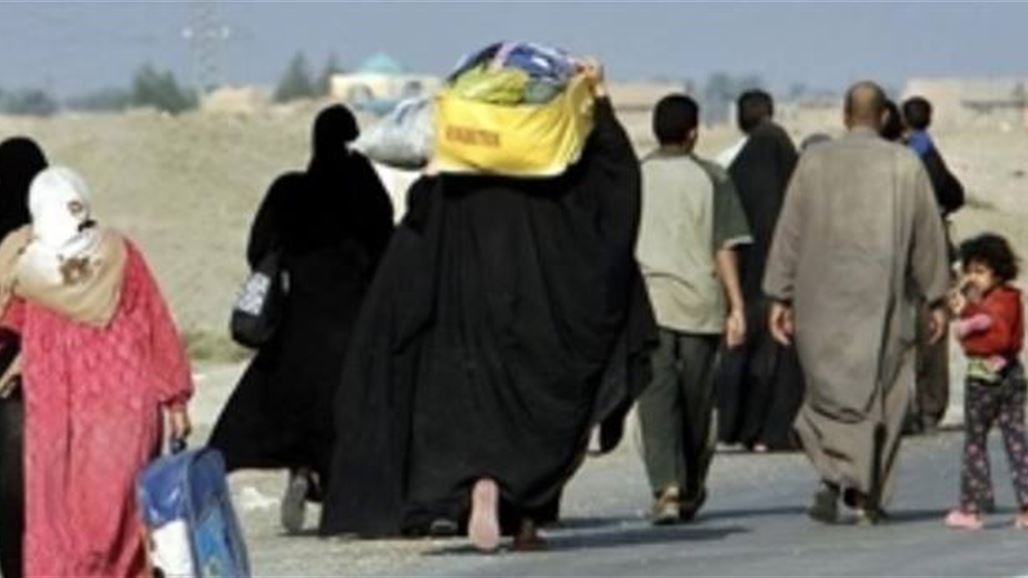 لجنة اغاثة النازحين: 5705 اسر نازحة عادت للانبار لعدم توفر الحماية لها ببغداد
