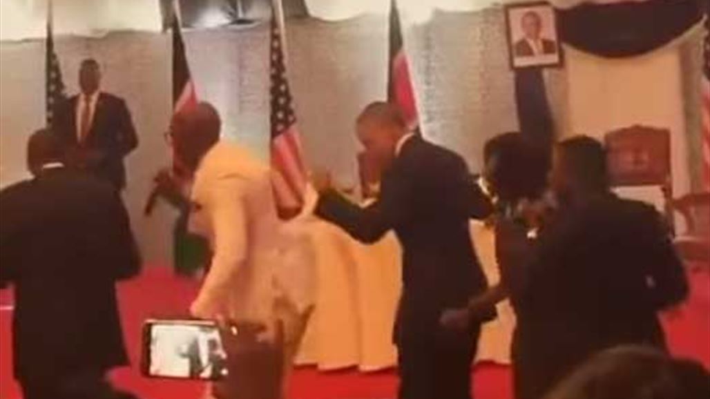  أوباما يرقص &quot;ليبالا&quot; في كينيا