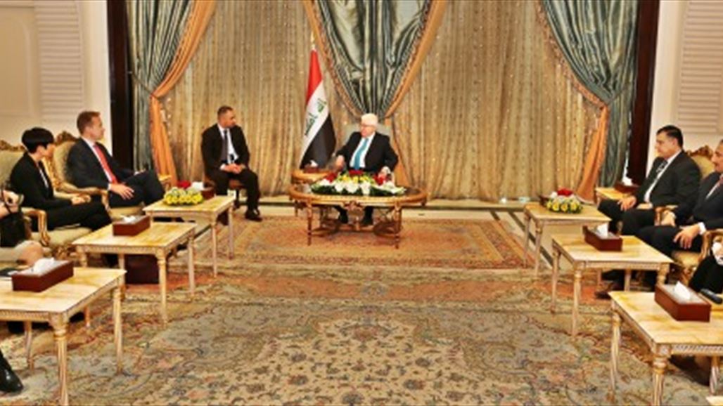 معصوم يؤكد اهمية مساهمة النرويج بتطوير وتعزيز الاقتصاد العراقي