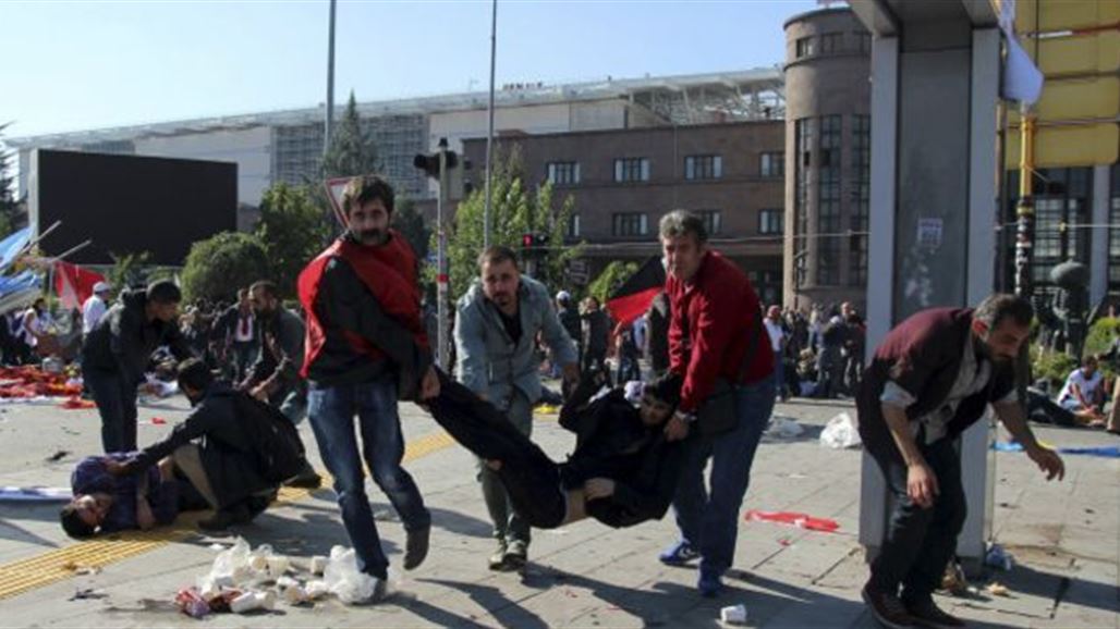 الداخلية التركية تعلن ارتفاع حصيلة تفجيري انقرة الى 156 قتيلا وجريحا