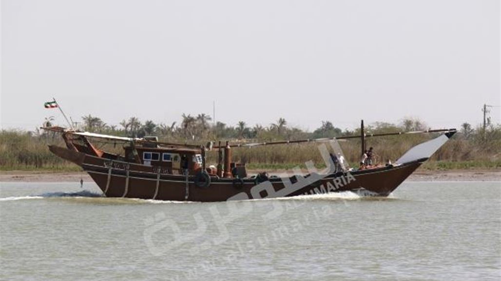 انجراف ثلاث سفن خشبية إيرانية الى الساحل العراقي نتيجة حريق