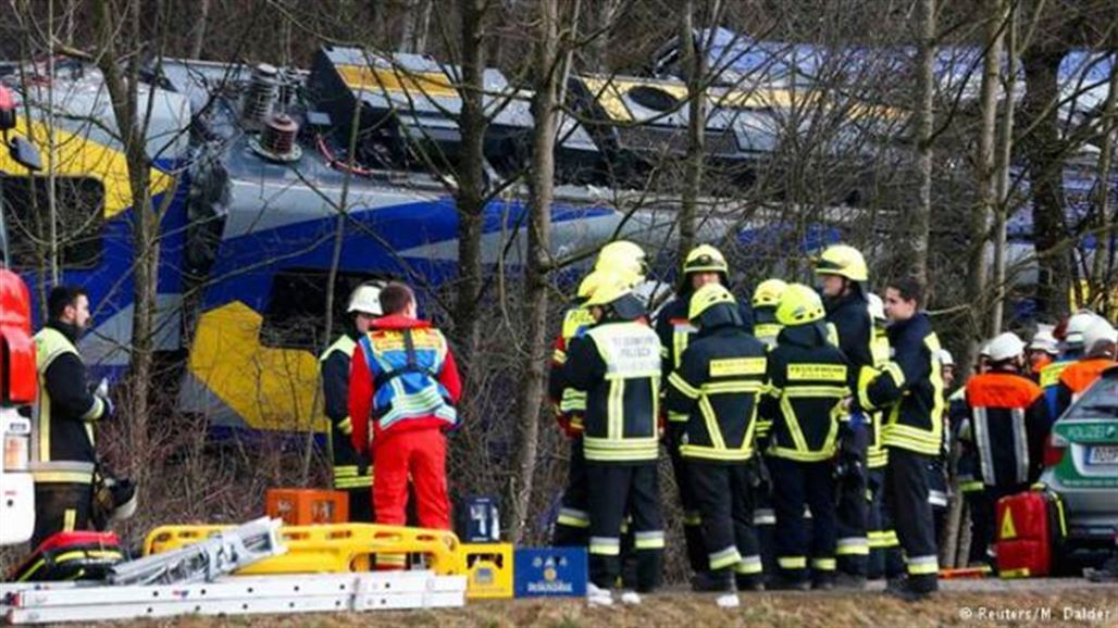مصرع أربعة أشخاص وإصابة 150 آخرين في تصادم قطارين بألمانيا