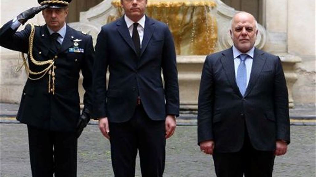 العبادي يلتقي نظيره الايطالي لبحث دعم العراق ضد "الارهاب"