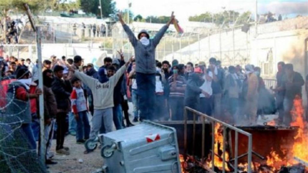 اشتباكات عنيفة بين الشرطة واللاجئين في مخيم ليسبوس اليوناني