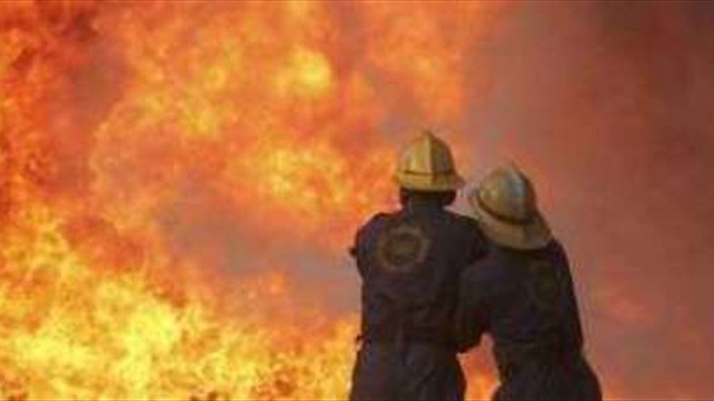اندلاع حريق في معمل للاخشاب وسط بغداد
