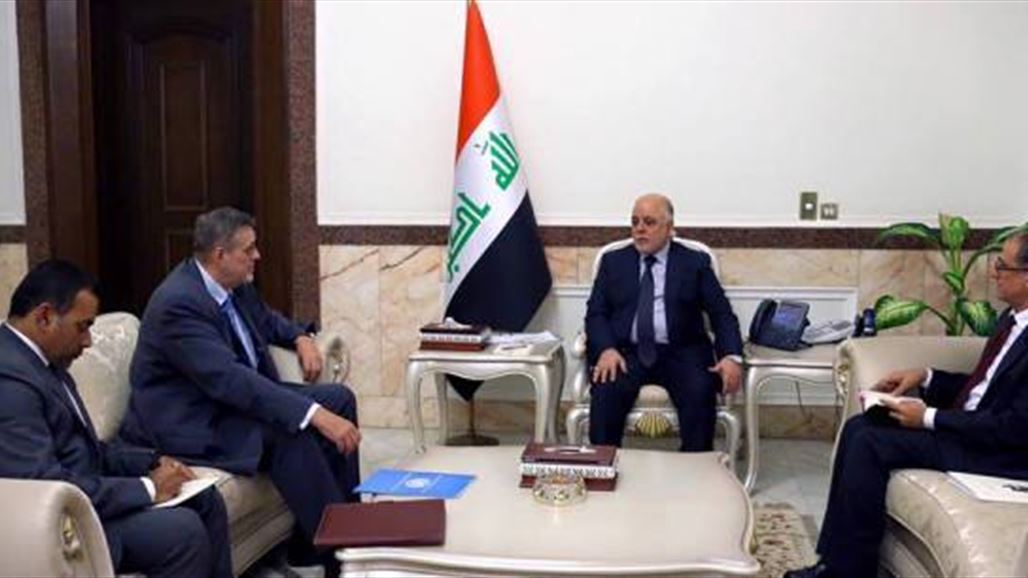 العبادي وكوبيش يبحثان دعم الاستقرار السياسي في العراق وسير عمليات الفلوجة