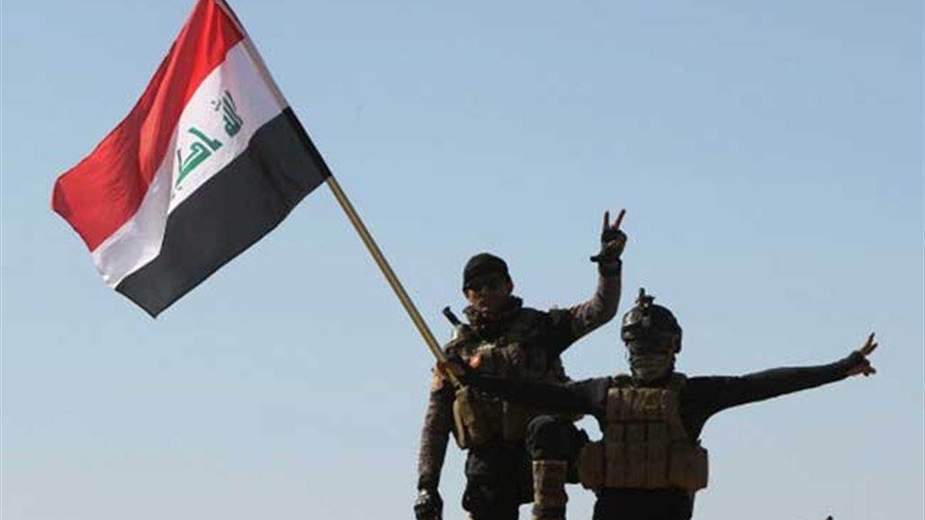 الاعلام الحربي تعلن رفع العلم العراقي فوق مركز شرطة النعيمية جنوب الفلوجة