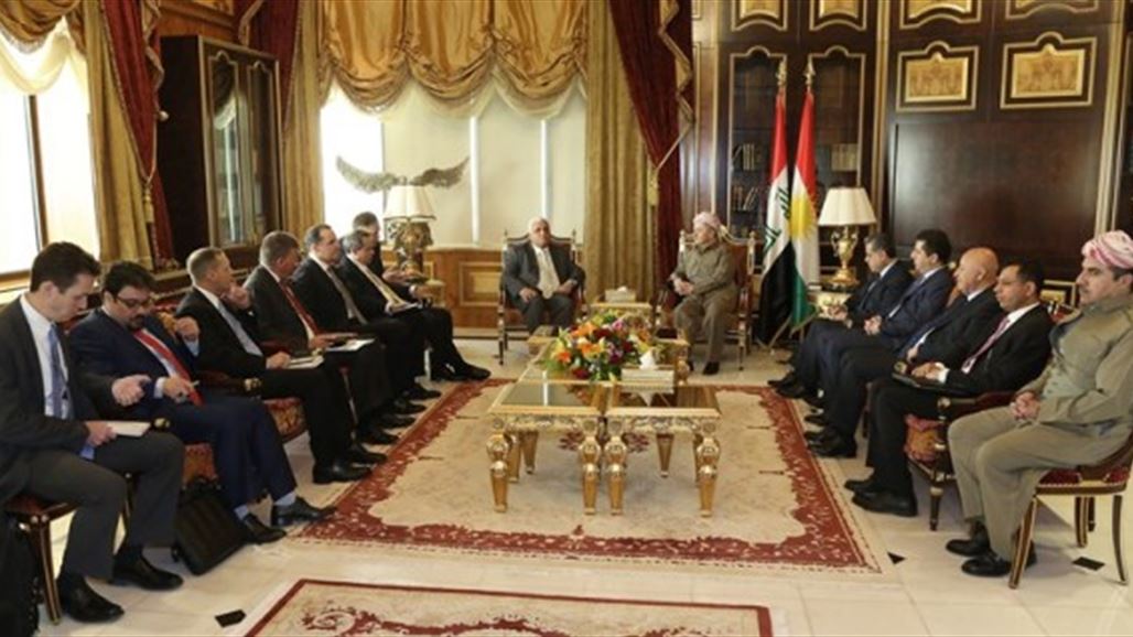 البارزاني يبحث مع مسؤولين عراقيين وأميركيين مشاكل بغداد وأربيل وخطة تحرير الموصل
