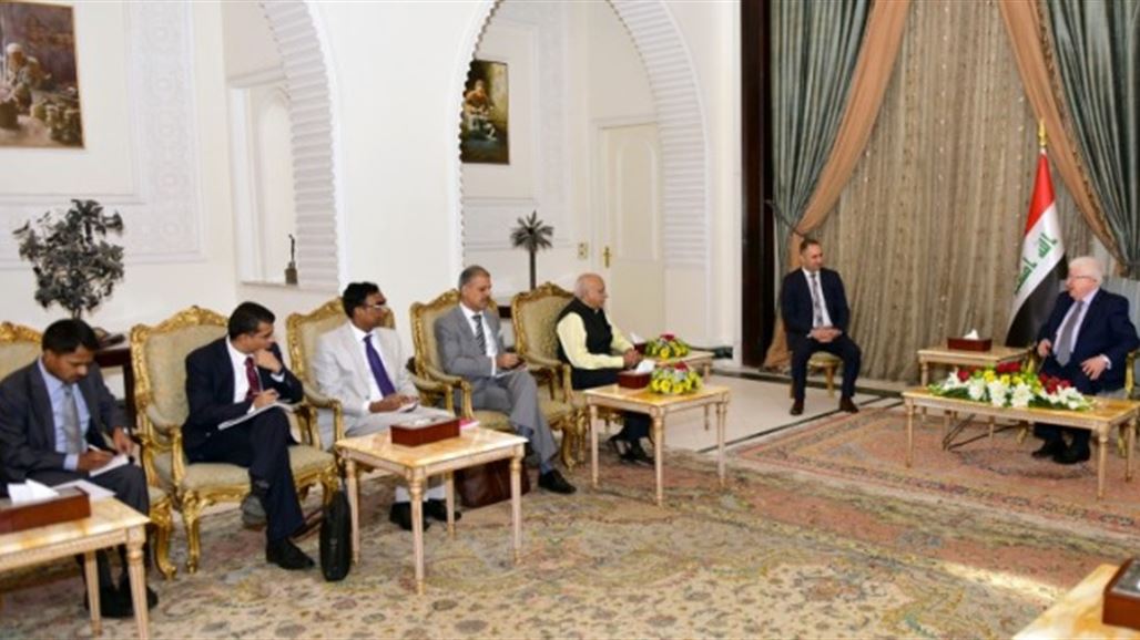 وزير هندي لمعصوم: شركاتنا ترغب بالمشاركة بإعادة إعمار مناطق العمليات العسكرية