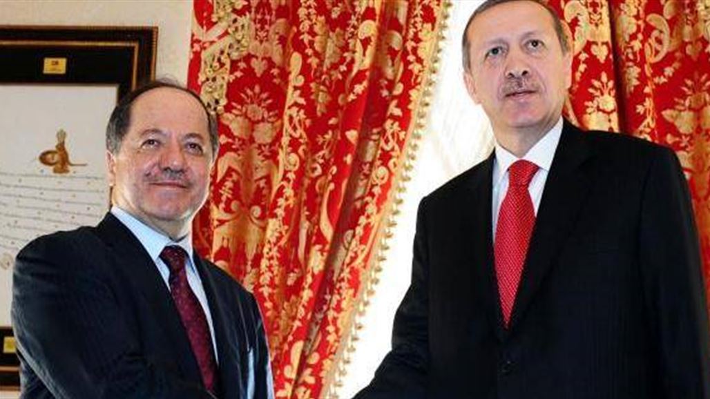 الرئاسة التركية: اردوغان ناقش مع البارزاني المعركة ضد داعش وحزب العمال الكردستاني