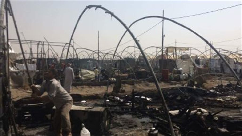 نائب: قوات امنية منعت فضائيات من تصوير حريق مخيم يحياوة واعتقلت احد المصورين