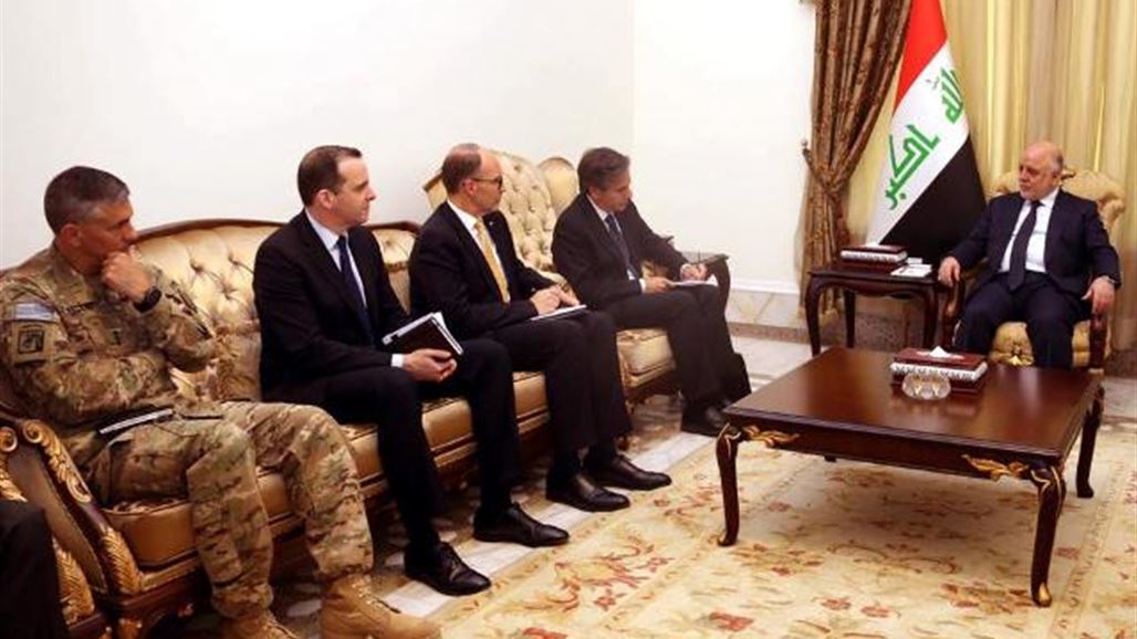 العبادي يبحث مع نائب وزير الخارجية الأميركي الاستعدادات لتحرير الموصل