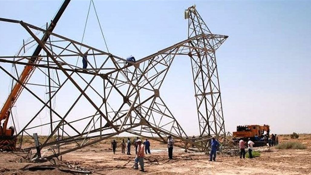 مسؤول محلي يعلن المباشرة بتأهيل الخط الناقل للكهرباء بين بغداد والرمادي