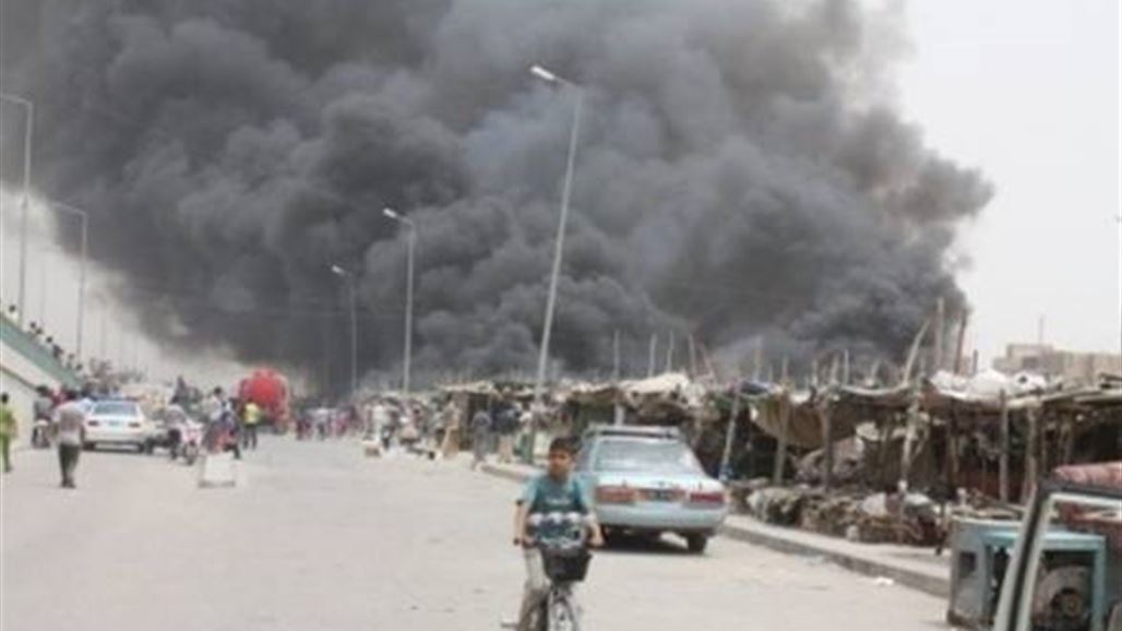 اندلاع حريق في محال بعلوة جميلة شرق بغداد