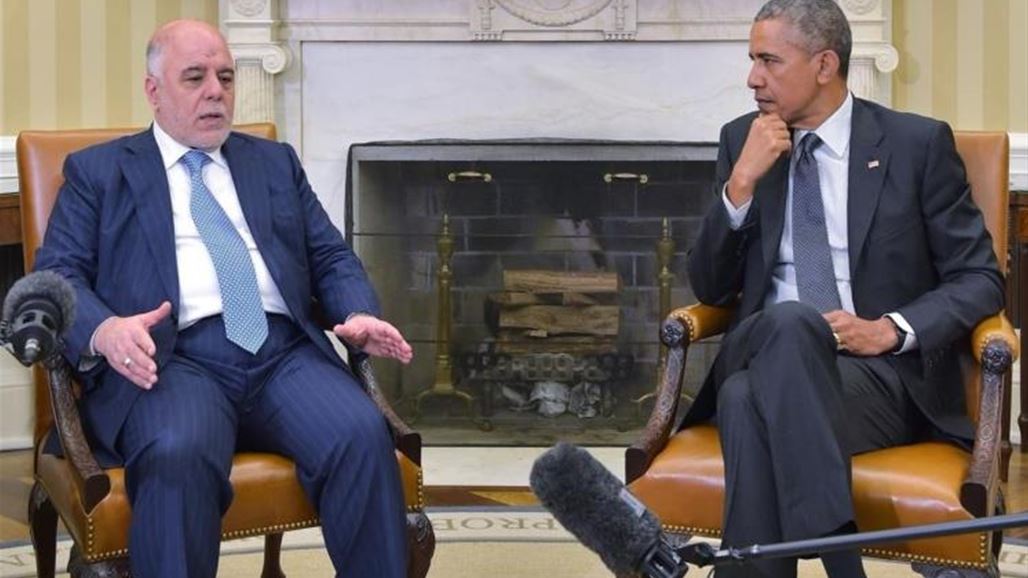 العبادي: طالبنا اوباما بزيادة عدد المستشارين الاميركيين استعدادا لمعركة تحرير الموصل