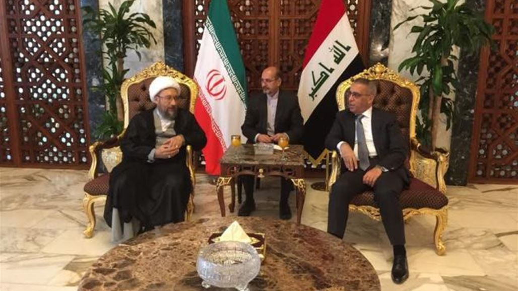 وصول رئيس السلطة القضائية الايرانية إلى بغداد