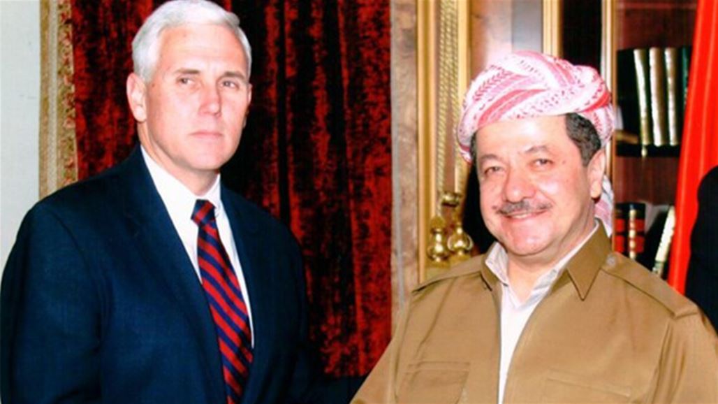 نائب الرئيس الامريكي المنتخب لـ البارزاني: امريكا ستستمر بدعم الشعب الكردستاني والبيشمركة