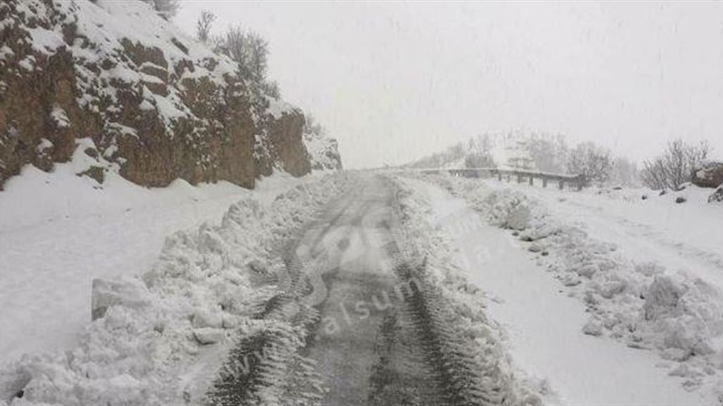 بالصور.. الثلوج ترتفع الى نصف المتر في كردستان