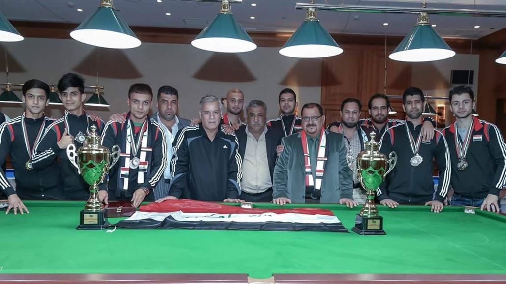 ثمانية أوسمة مختلفة حصيلة بليارد العراق في البطولة العربية