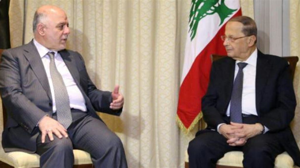 العبادي يلتقي الرئيس اللبناني في عمان