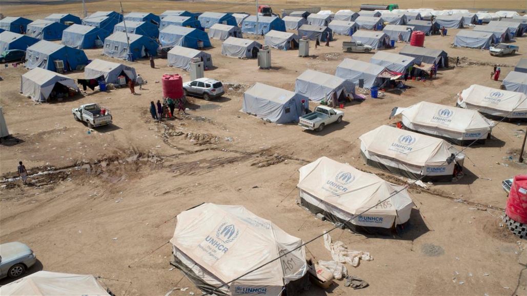 احتراق خيمتين في مخيم للنازحين بمحافظة دهوك