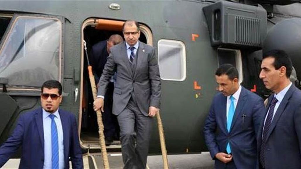 رئيس البرلمان يصل الى ايمن الموصل