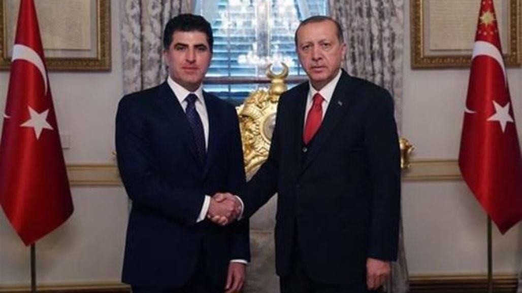 أردوغان يبدي للبارزاني استعداد تركيا لمعالجة جرحى البيشمركة جراء قصف سنجار