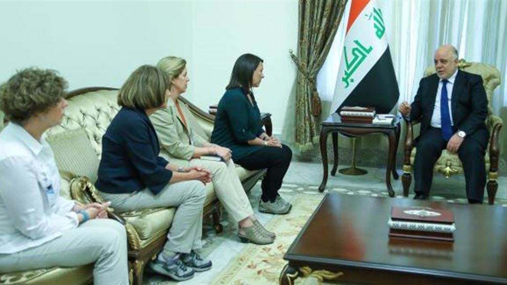 العبادي ووفد نسوي من الكونغرس الامريكي يؤكدان اهمية دعم المرأة العراقية