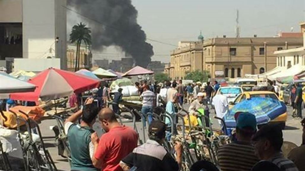 صور اولية للتفجير قرب جسر الشهداء وسط بغداد